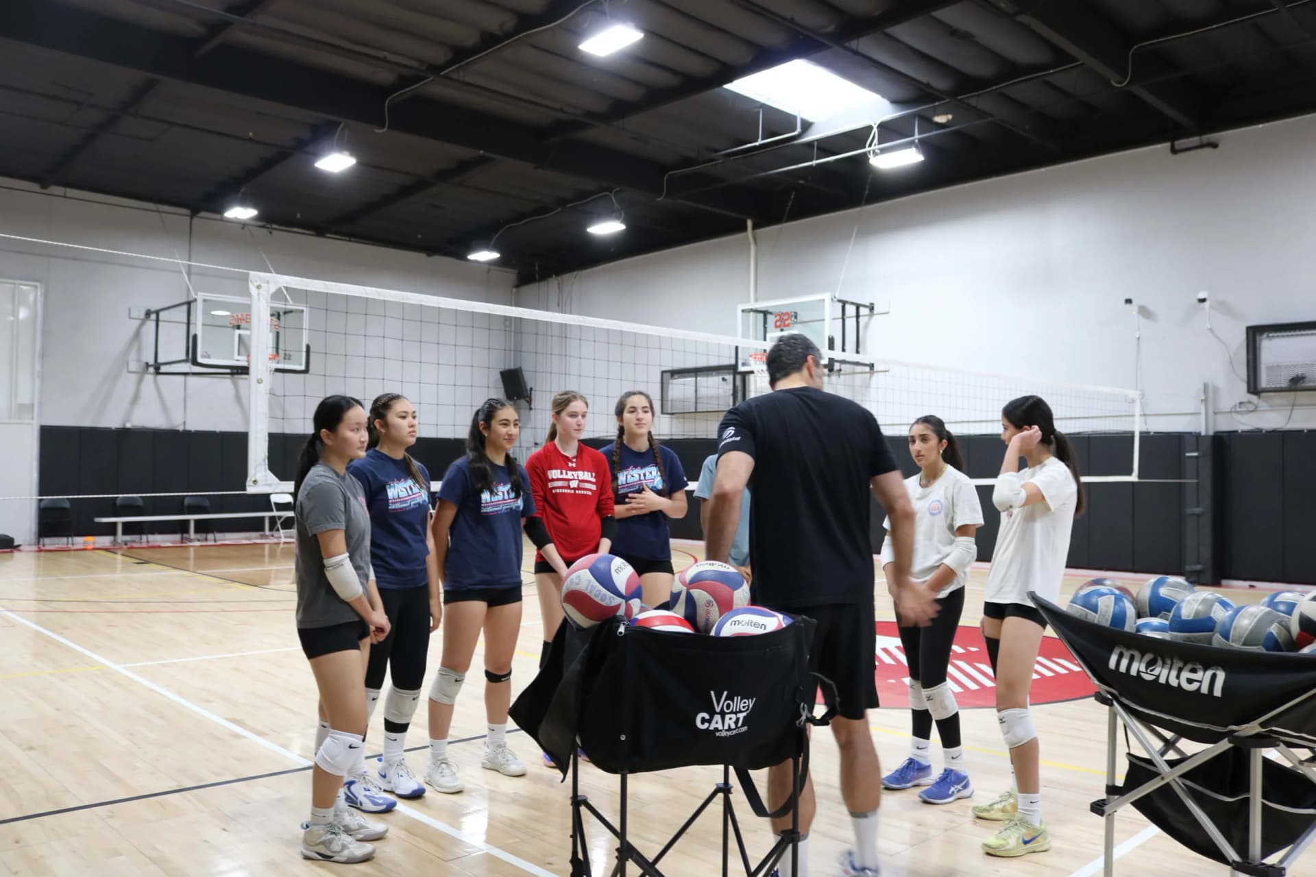 SDVA holiday camp athletes in training session