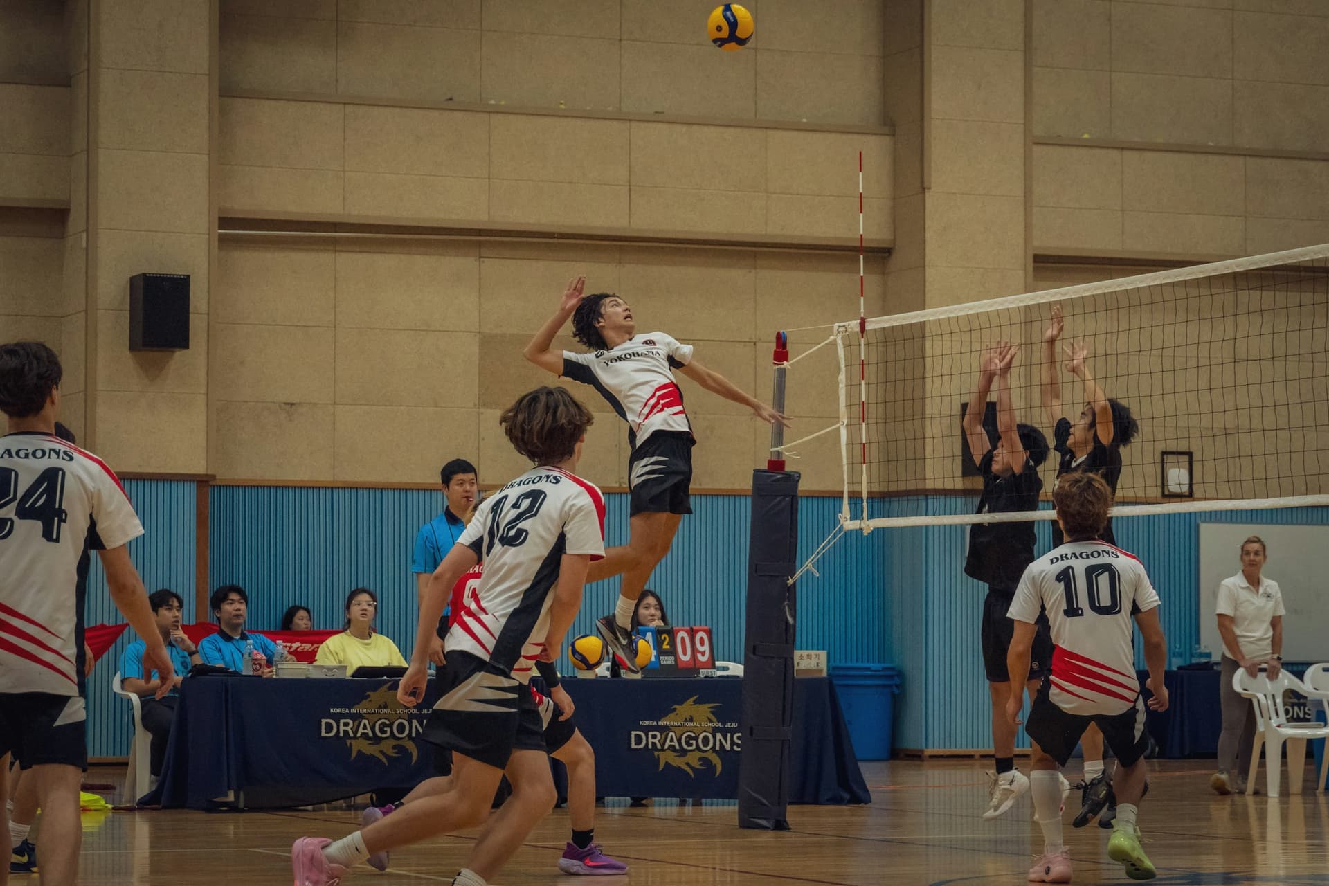 SDVA athletes competing on the volleyball court